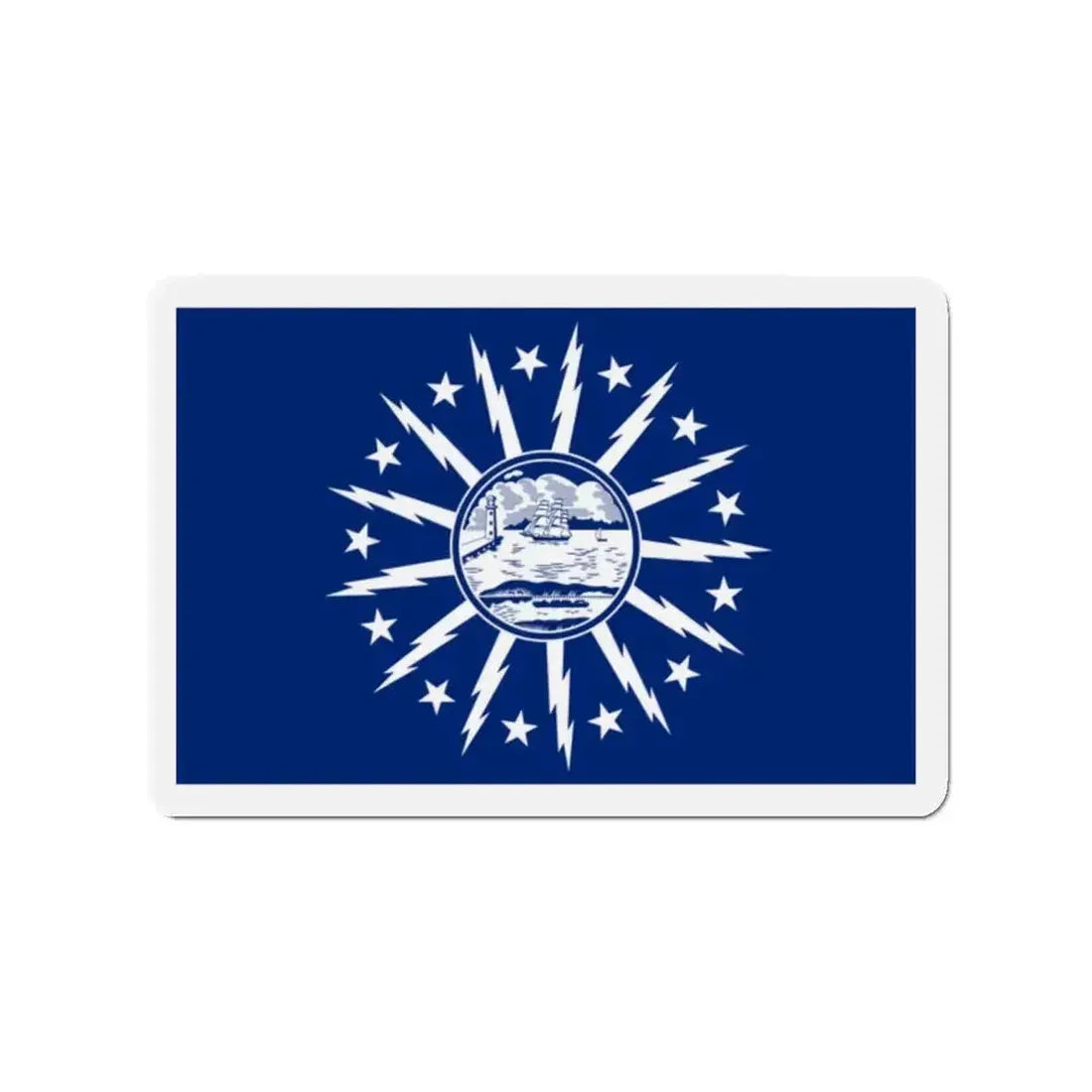 Flag of Buffalo New York - Refrigerator Magnet - The Sticker Space