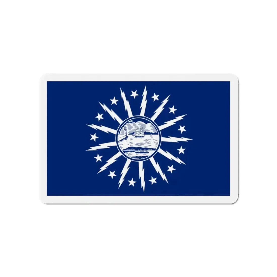 Flag of Buffalo New York - Refrigerator Magnet - The Sticker Space