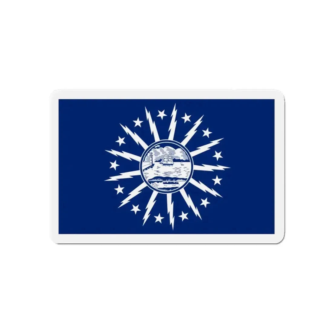 Flag of Buffalo New York - Refrigerator Magnet - The Sticker Space
