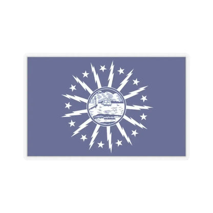 Flag of Buffalo, New York - STICKER Vinyl Kiss-Cut Decal 2 Inch Transparent - The Sticker Space