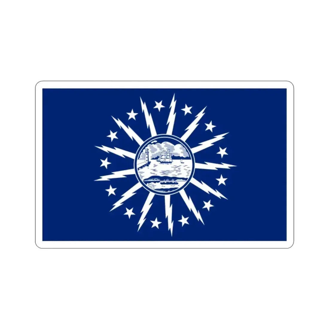 Flag of Buffalo New York USA STICKER Vinyl Die-Cut Decal 2 Inch - The Sticker Space
