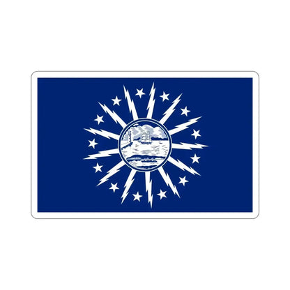 Flag of Buffalo New York USA STICKER Vinyl Die-Cut Decal 4 Inch - The Sticker Space