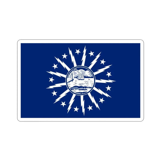 Flag of Buffalo New York USA STICKER Vinyl Die-Cut Decal 6 Inch - The Sticker Space
