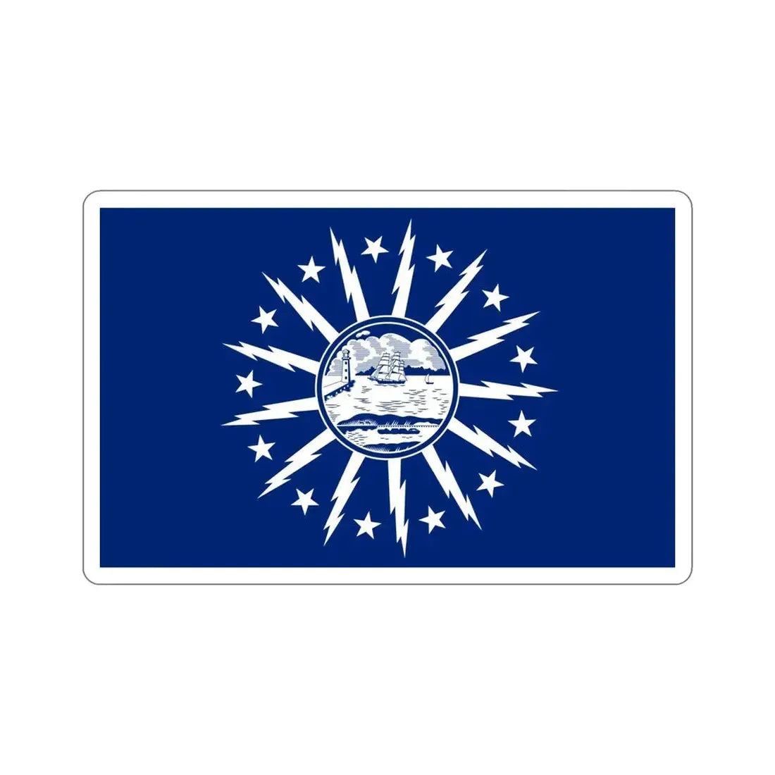 Flag of Buffalo New York USA STICKER Vinyl Die-Cut Decal - The Sticker Space