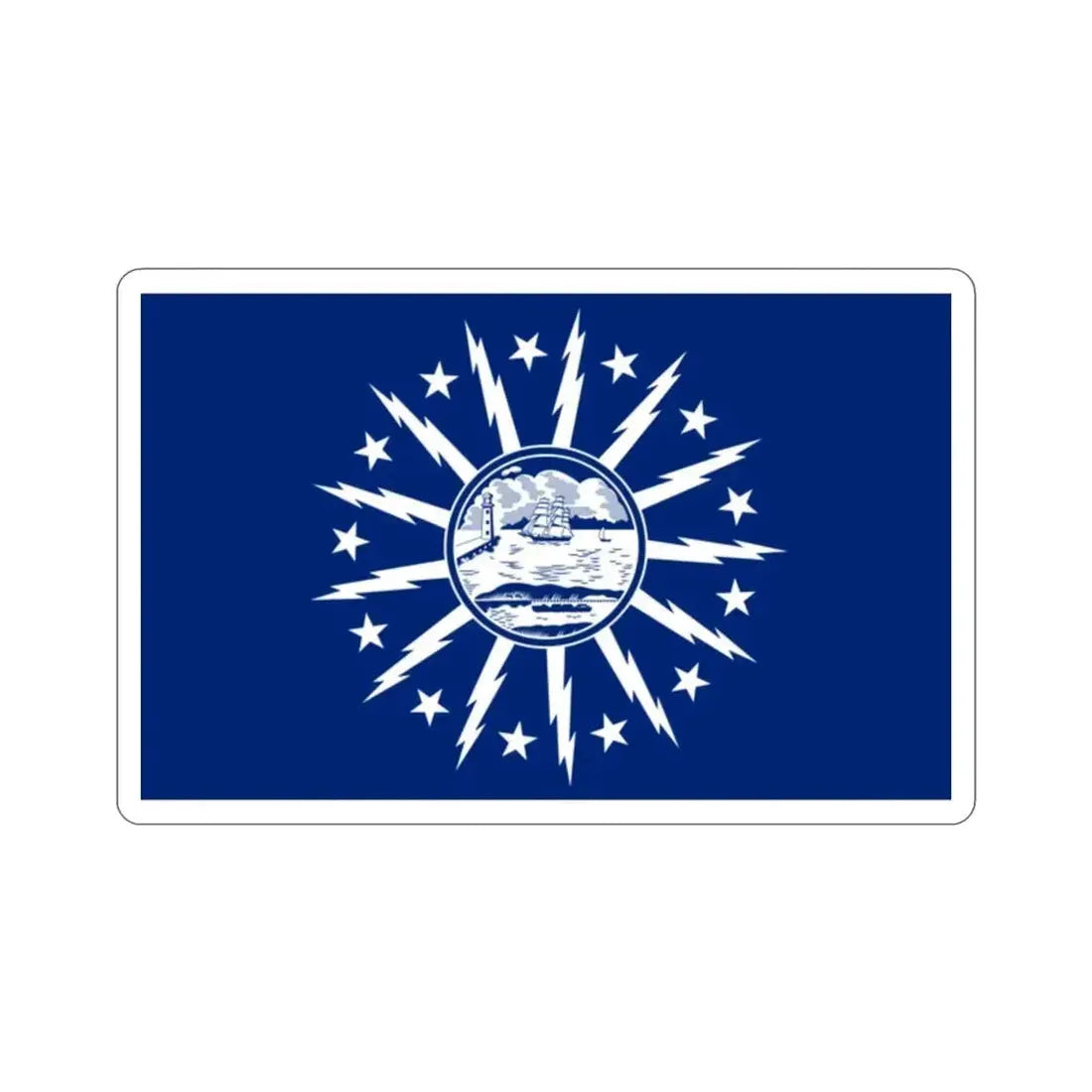 Flag of Buffalo New York USA STICKER Vinyl Die-Cut Decal - The Sticker Space