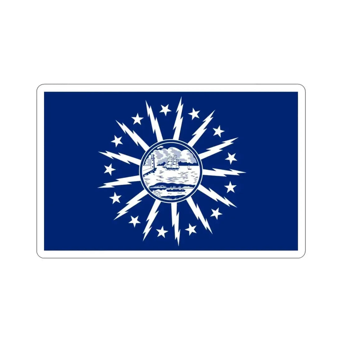 Flag of Buffalo New York USA STICKER Vinyl Die-Cut Decal - The Sticker Space