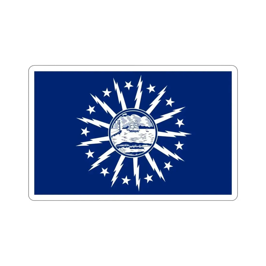 Flag of Buffalo New York USA STICKER Vinyl Die-Cut Decal - The Sticker Space
