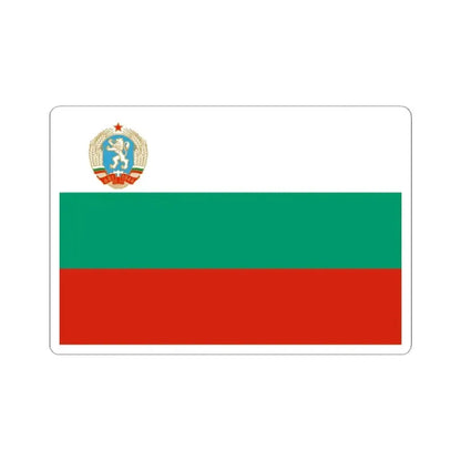 Flag of Bulgaria 1971-1990 3-2 (Bulgaria) STICKER Vinyl Kiss-Cut Decal 2 Inch White - The Sticker Space