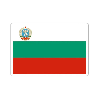Flag of Bulgaria 1971-1990 3-2 (Bulgaria) STICKER Vinyl Kiss-Cut Decal 6 Inch White - The Sticker Space