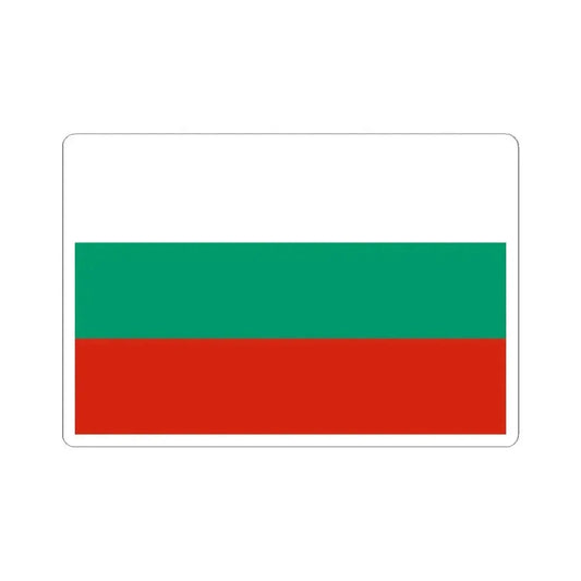 Flag of Bulgaria 3-2 (Bulgaria) STICKER Vinyl Kiss-Cut Decal 2 Inch White - The Sticker Space
