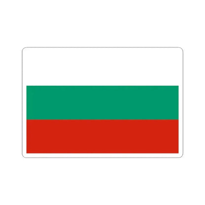 Flag of Bulgaria 3-2 (Bulgaria) STICKER Vinyl Kiss-Cut Decal 3 Inch White - The Sticker Space