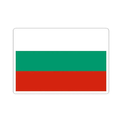 Flag of Bulgaria 3-2 (Bulgaria) STICKER Vinyl Kiss-Cut Decal 4 Inch White - The Sticker Space