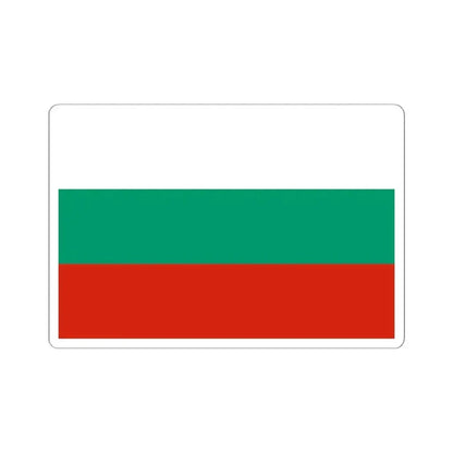 Flag of Bulgaria 3-2 (Bulgaria) STICKER Vinyl Kiss-Cut Decal 6 Inch White - The Sticker Space