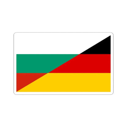 Flag of Bulgaria and Germany (Bulgaria) STICKER Vinyl Kiss-Cut Decal 2 Inch White - The Sticker Space