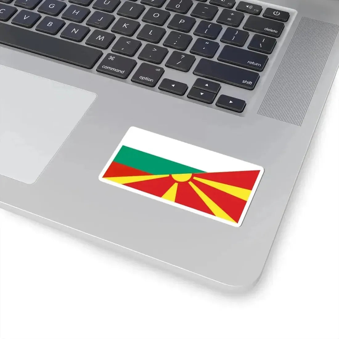 Flag of Bulgaria and North Macedonia (Bulgaria) STICKER Vinyl Kiss-Cut Decal - The Sticker Space