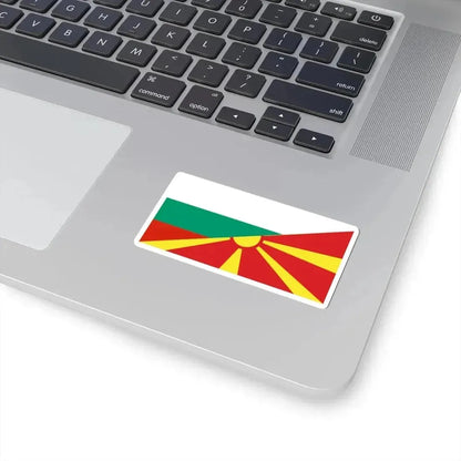 Flag of Bulgaria and North Macedonia (Bulgaria) STICKER Vinyl Kiss-Cut Decal - The Sticker Space
