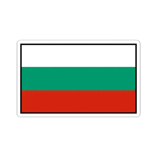 Flag of Bulgaria bordered (Bulgaria) STICKER Vinyl Kiss-Cut Decal 2 Inch White - The Sticker Space