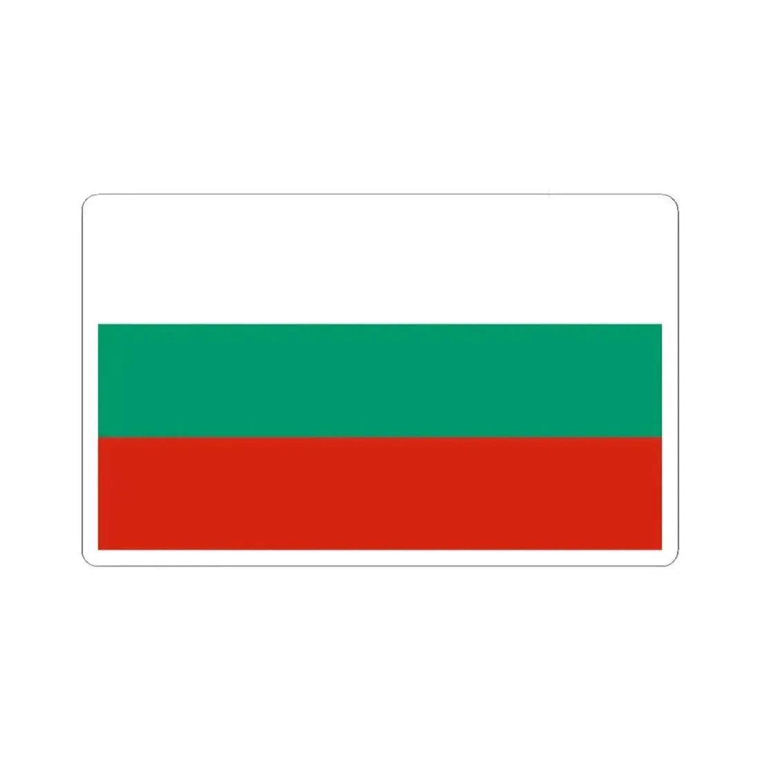 Flag of Bulgaria (Bulgaria) STICKER Vinyl Kiss-Cut Decal 2 Inch White - The Sticker Space