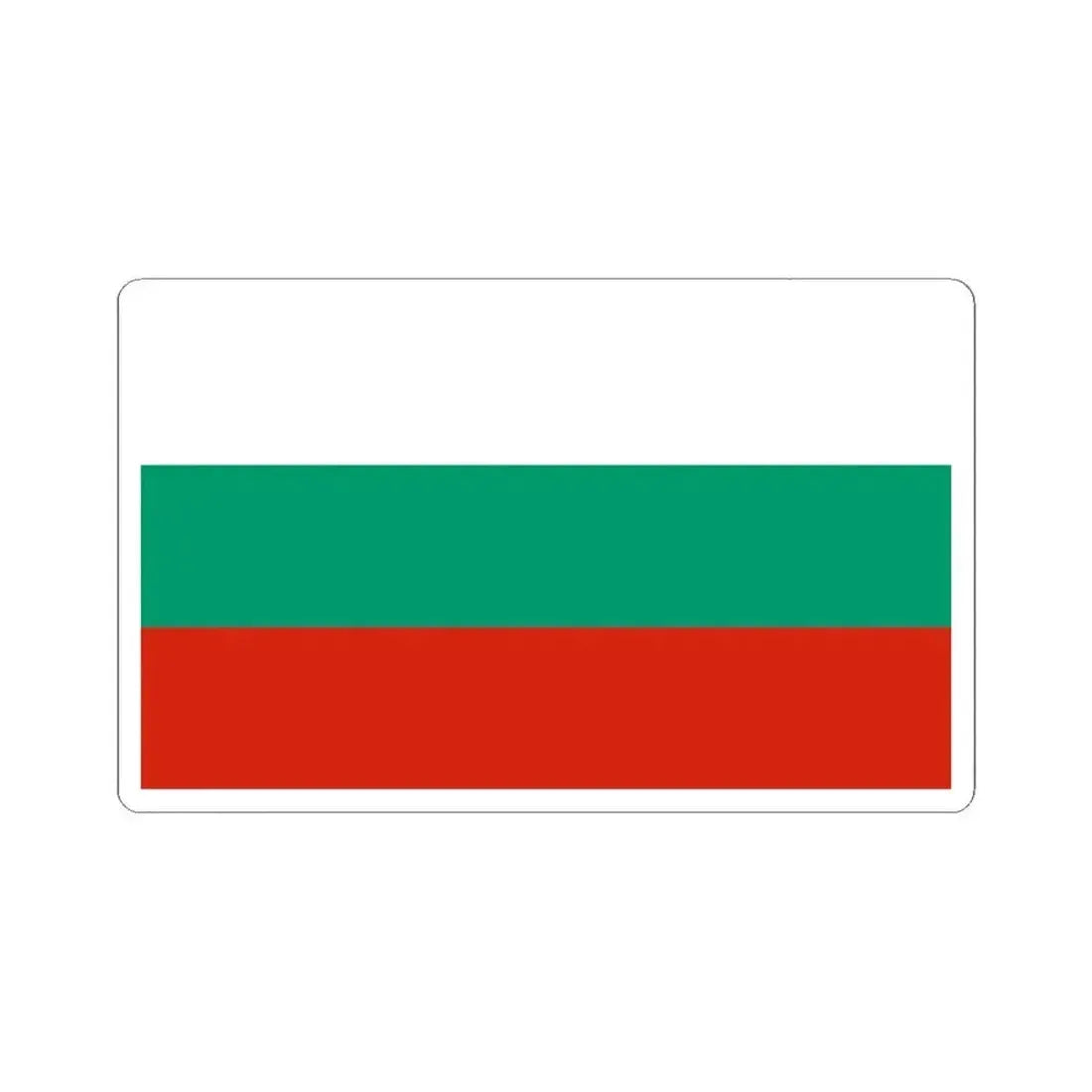 Flag of Bulgaria (Bulgaria) STICKER Vinyl Kiss-Cut Decal 6 Inch White - The Sticker Space