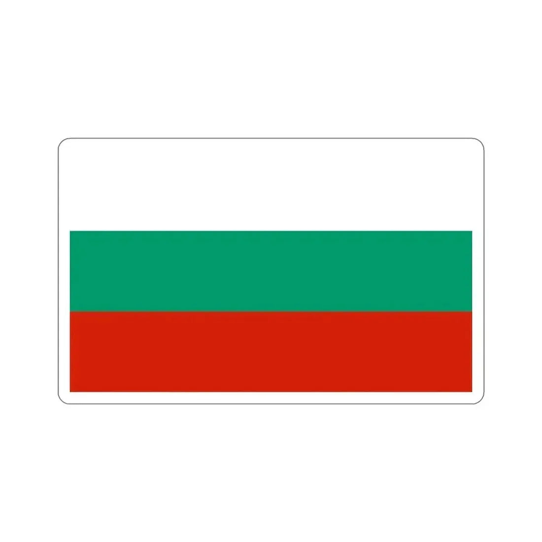 Flag of Bulgaria STICKER Vinyl Die-Cut Decal 4 Inch - The Sticker Space