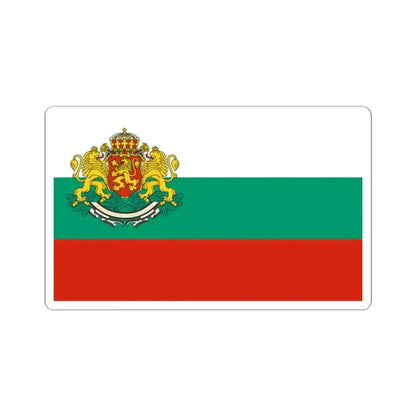 Flag of Bulgaria with coat of arms 2 (Bulgaria) STICKER Vinyl Kiss-Cut Decal 2 Inch White - The Sticker Space