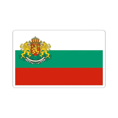 Flag of Bulgaria with coat of arms 2 (Bulgaria) STICKER Vinyl Kiss-Cut Decal 6 Inch White - The Sticker Space