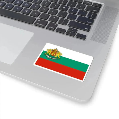 Flag of Bulgaria with coat of arms 2 (Bulgaria) STICKER Vinyl Kiss-Cut Decal - The Sticker Space