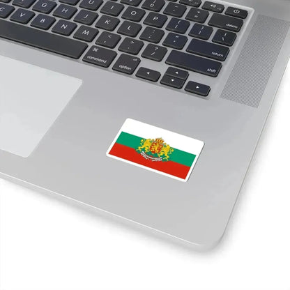 Flag of Bulgaria with coat of arms (Bulgaria) STICKER Vinyl Kiss-Cut Decal - The Sticker Space