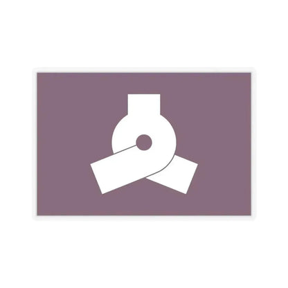 Flag of Bunkyo Tokyo Japan - STICKER Vinyl Kiss-Cut Decal 3 Inch Transparent - The Sticker Space