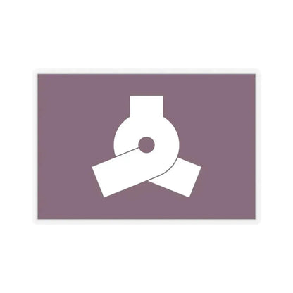 Flag of Bunkyo Tokyo Japan - STICKER Vinyl Kiss-Cut Decal 4 Inch Transparent - The Sticker Space