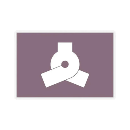 Flag of Bunkyo Tokyo Japan - STICKER Vinyl Kiss-Cut Decal 6 Inch Transparent - The Sticker Space