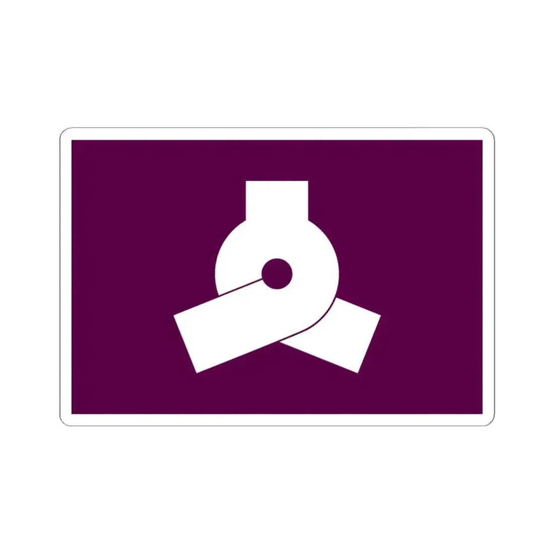 Flag of Bunkyo Tokyo Japan - STICKER Vinyl Kiss-Cut Decal 6 Inch White - The Sticker Space