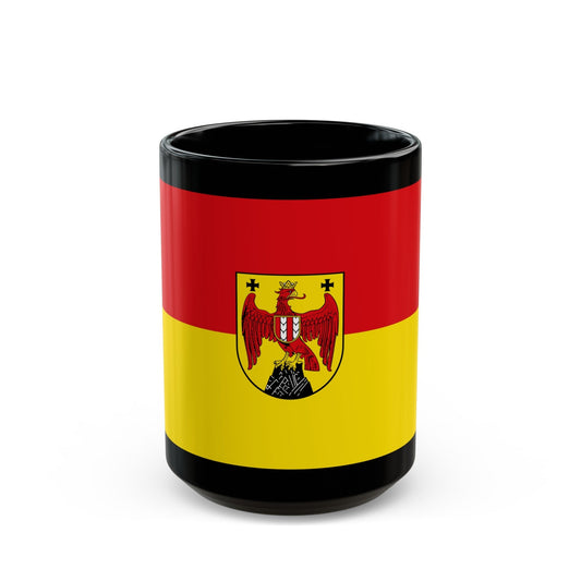 Flag of Burgenland Austria - Black Coffee Mug-15oz-The Sticker Space