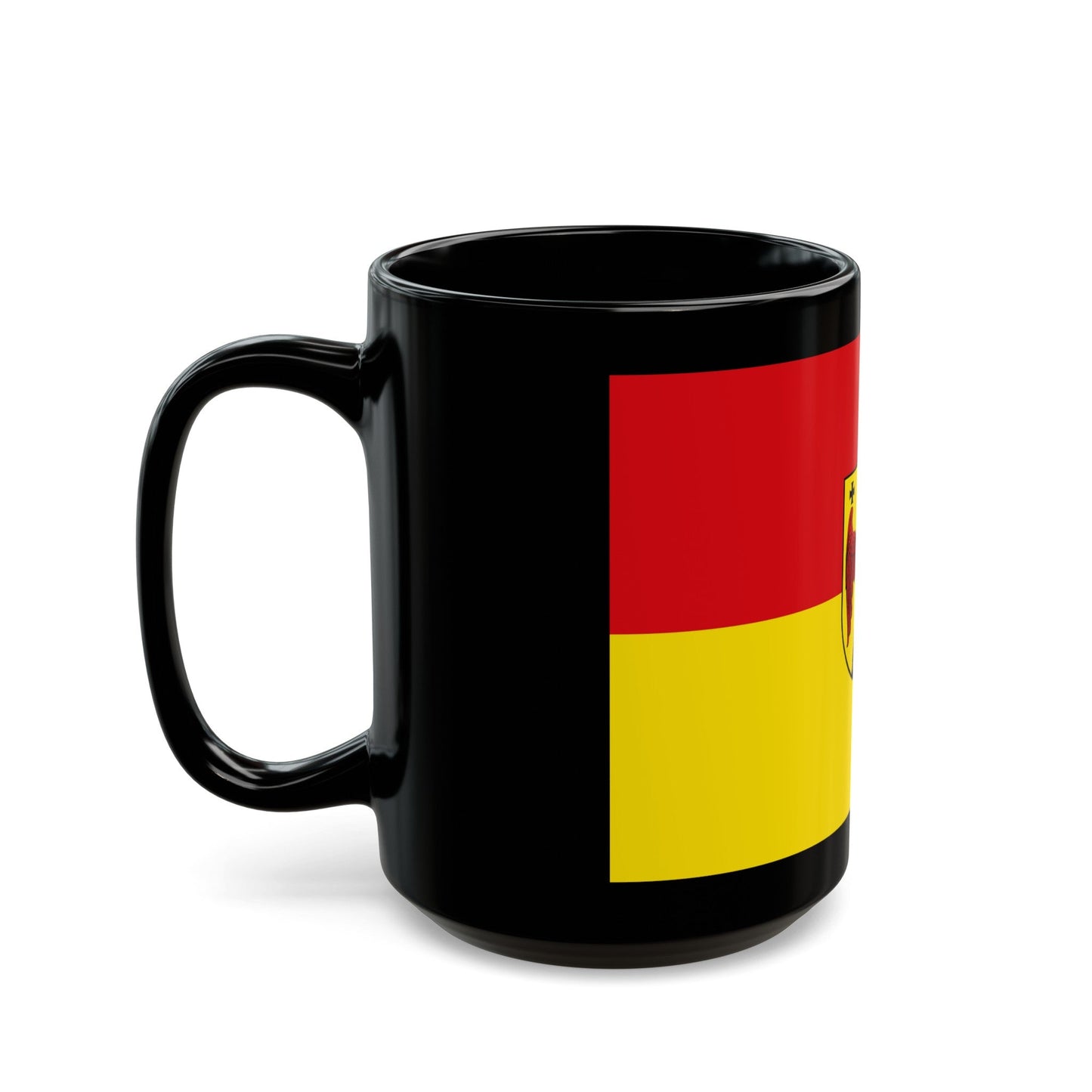 Flag of Burgenland Austria - Black Coffee Mug-The Sticker Space