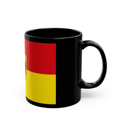 Flag of Burgenland Austria - Black Coffee Mug-The Sticker Space