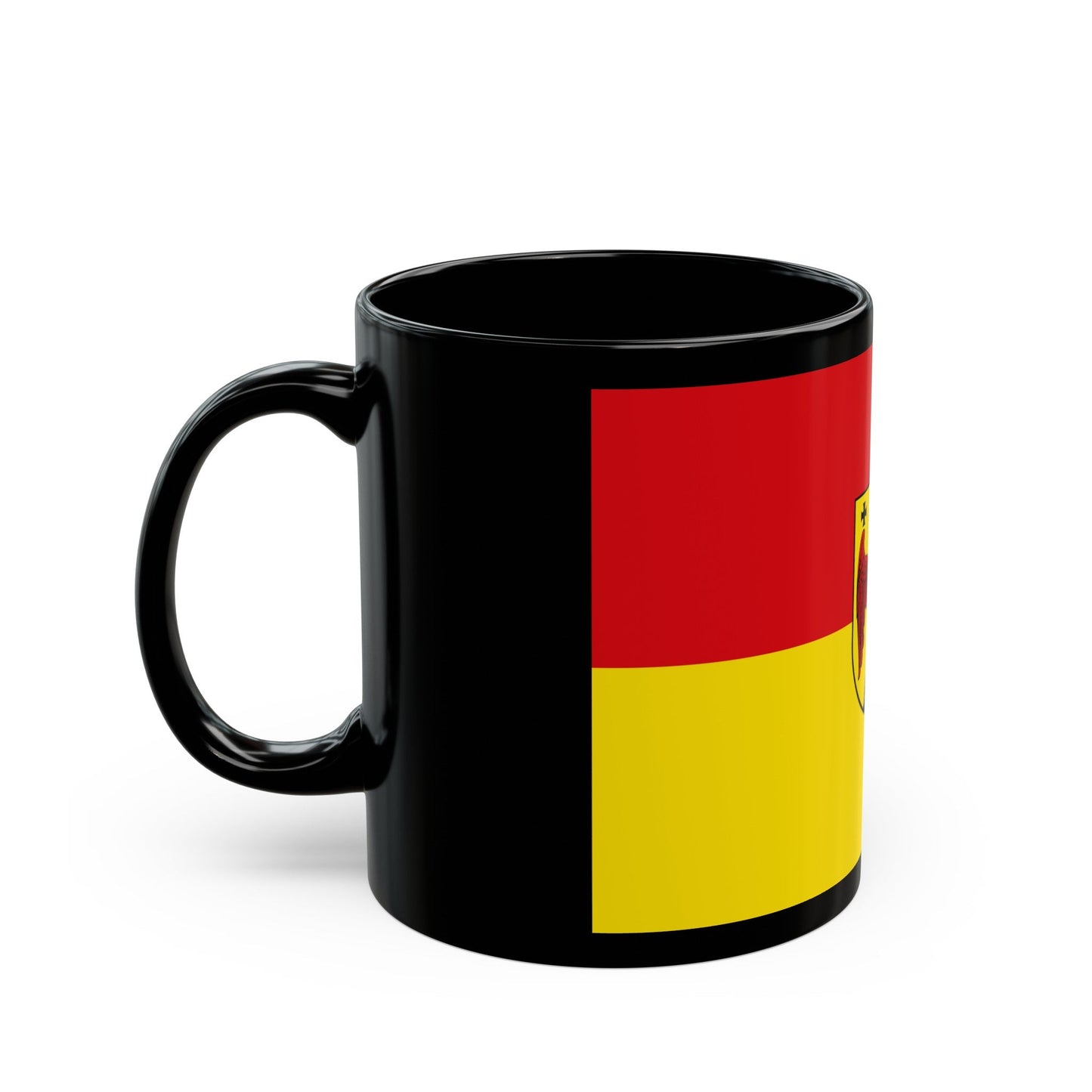 Flag of Burgenland Austria - Black Coffee Mug-The Sticker Space