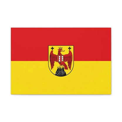 Flag of Burgenland Austria - Canvas Wall Art 18″ x 12″ 1.25" - The Sticker Space