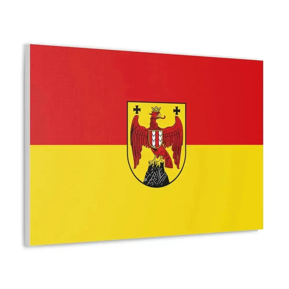Flag of Burgenland Austria - Canvas Wall Art - The Sticker Space