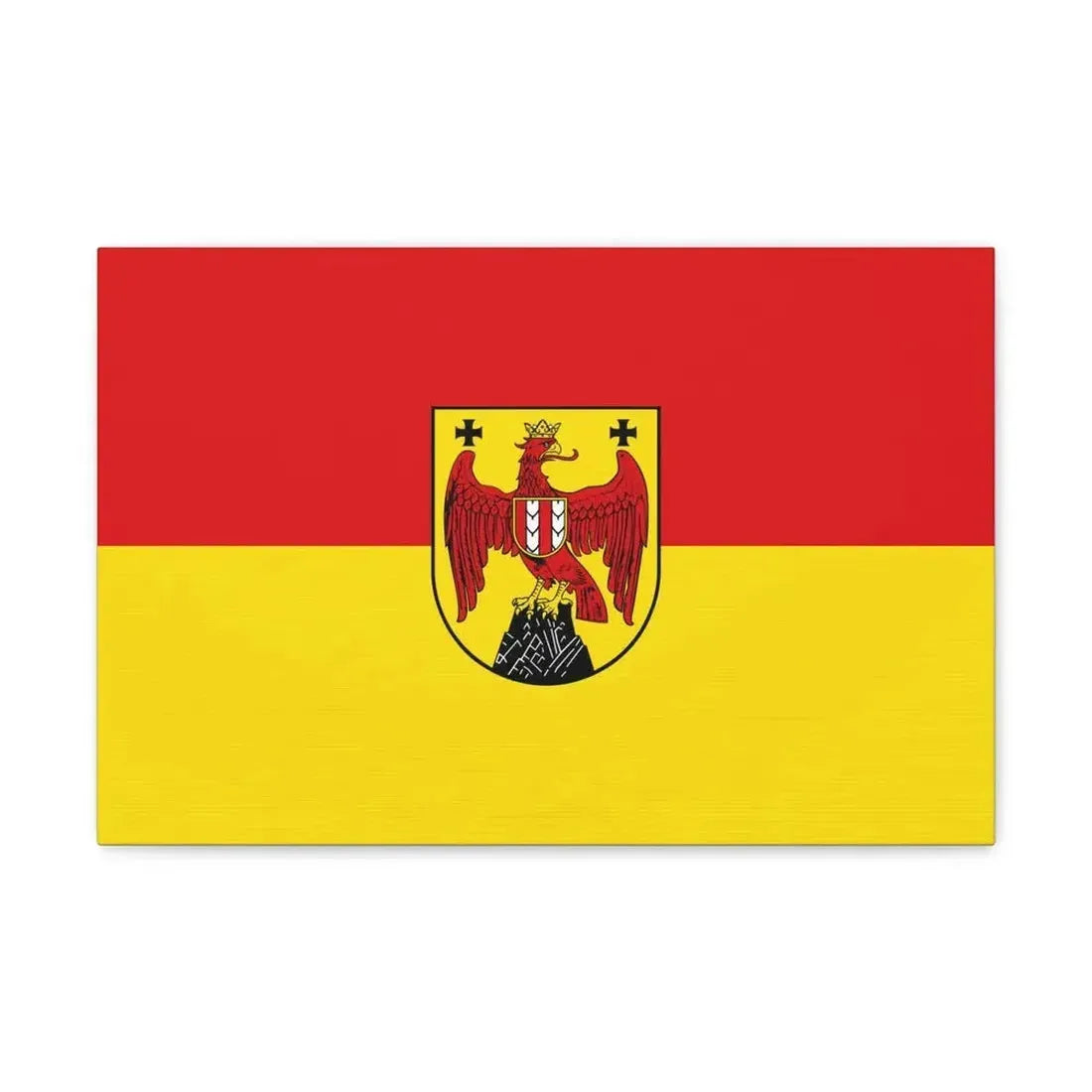 Flag of Burgenland Austria - Canvas Wall Art - The Sticker Space