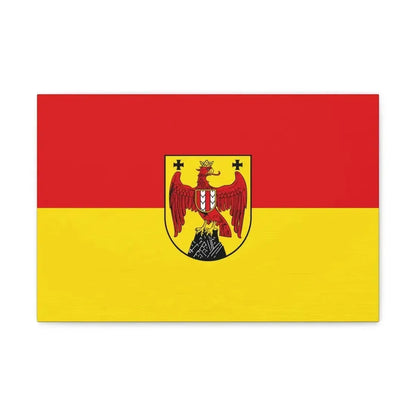 Flag of Burgenland Austria - Canvas Wall Art - The Sticker Space