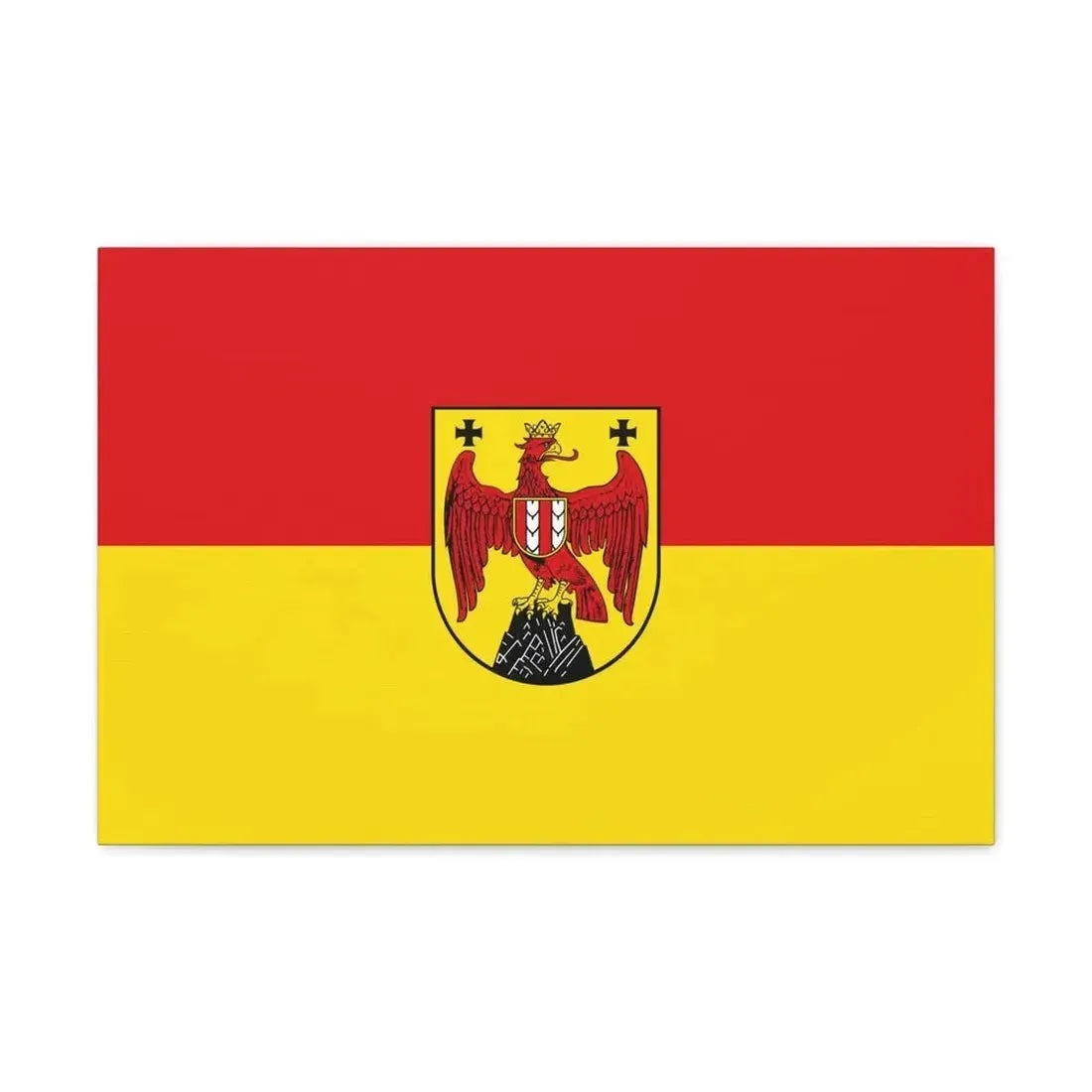 Flag of Burgenland Austria - Canvas Wall Art - The Sticker Space