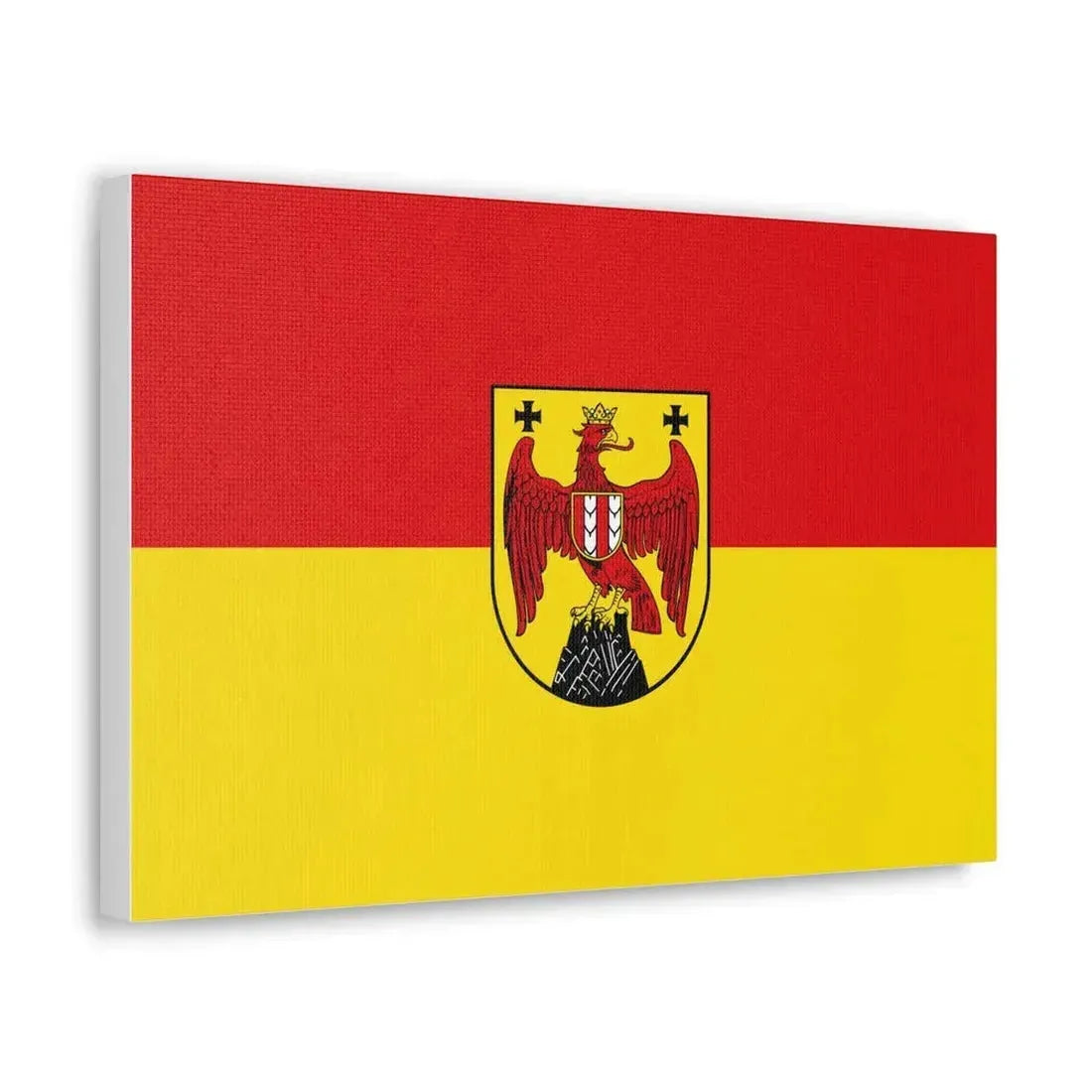 Flag of Burgenland Austria - Canvas Wall Art - The Sticker Space