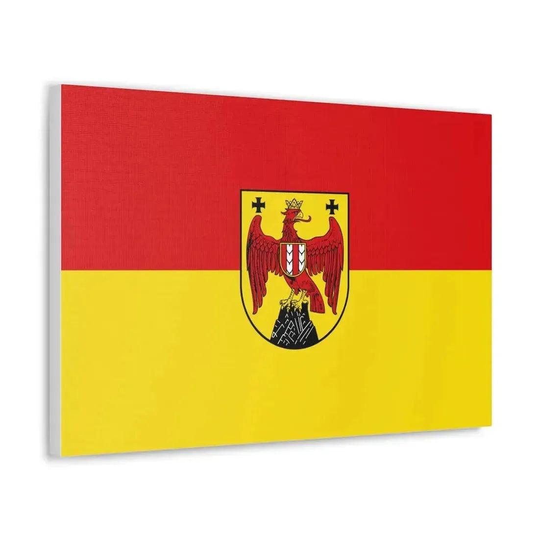 Flag of Burgenland Austria - Canvas Wall Art - The Sticker Space