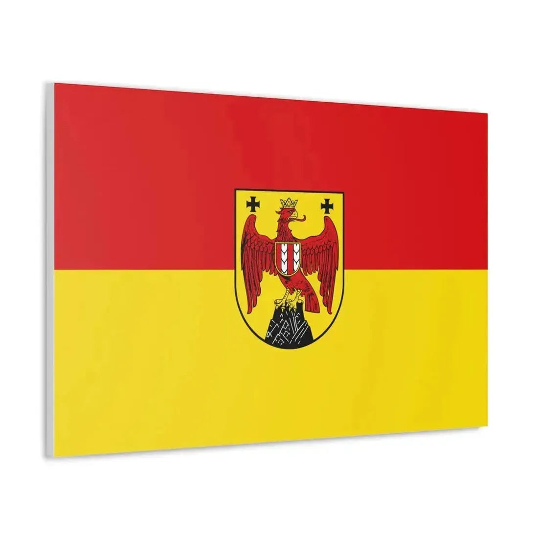 Flag of Burgenland Austria - Canvas Wall Art - The Sticker Space