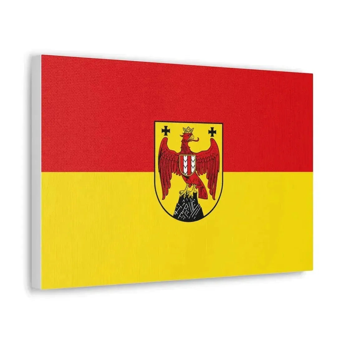 Flag of Burgenland Austria - Canvas Wall Art - The Sticker Space
