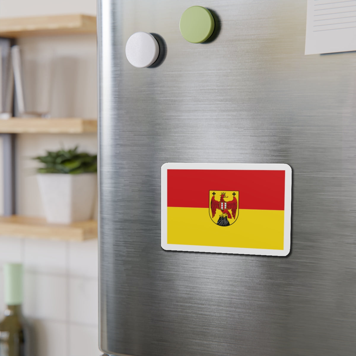 Flag of Burgenland Austria - Die-Cut Magnet-The Sticker Space