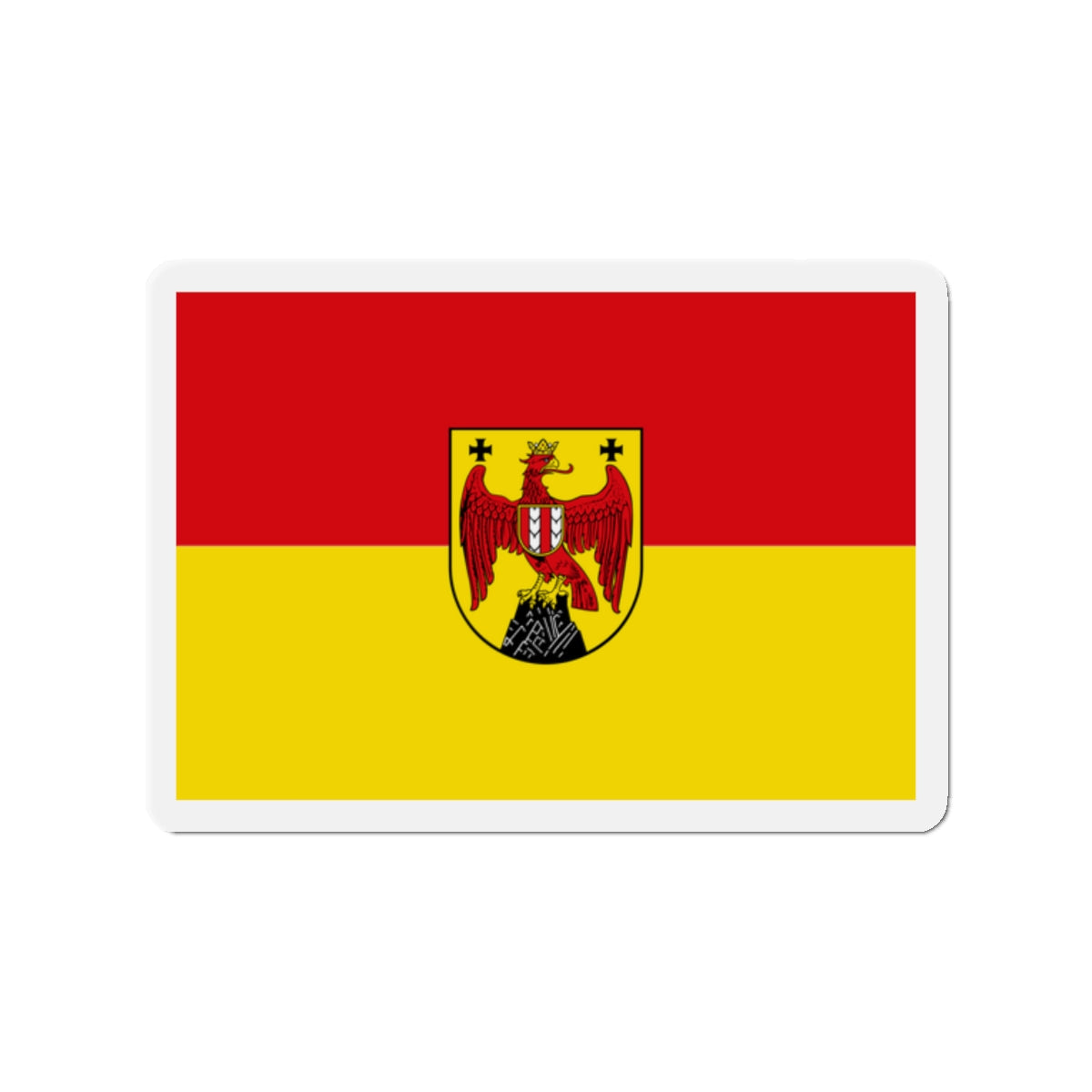 Flag of Burgenland Austria - Die-Cut Magnet-2" x 2"-The Sticker Space