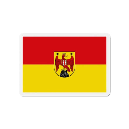 Flag of Burgenland Austria - Refrigerator Magnet 4 Inch - The Sticker Space