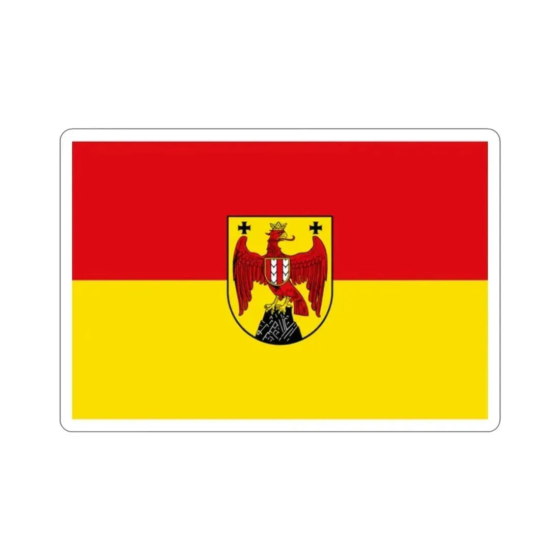 Flag of Burgenland Austria STICKER Vinyl Die-Cut Decal - The Sticker Space