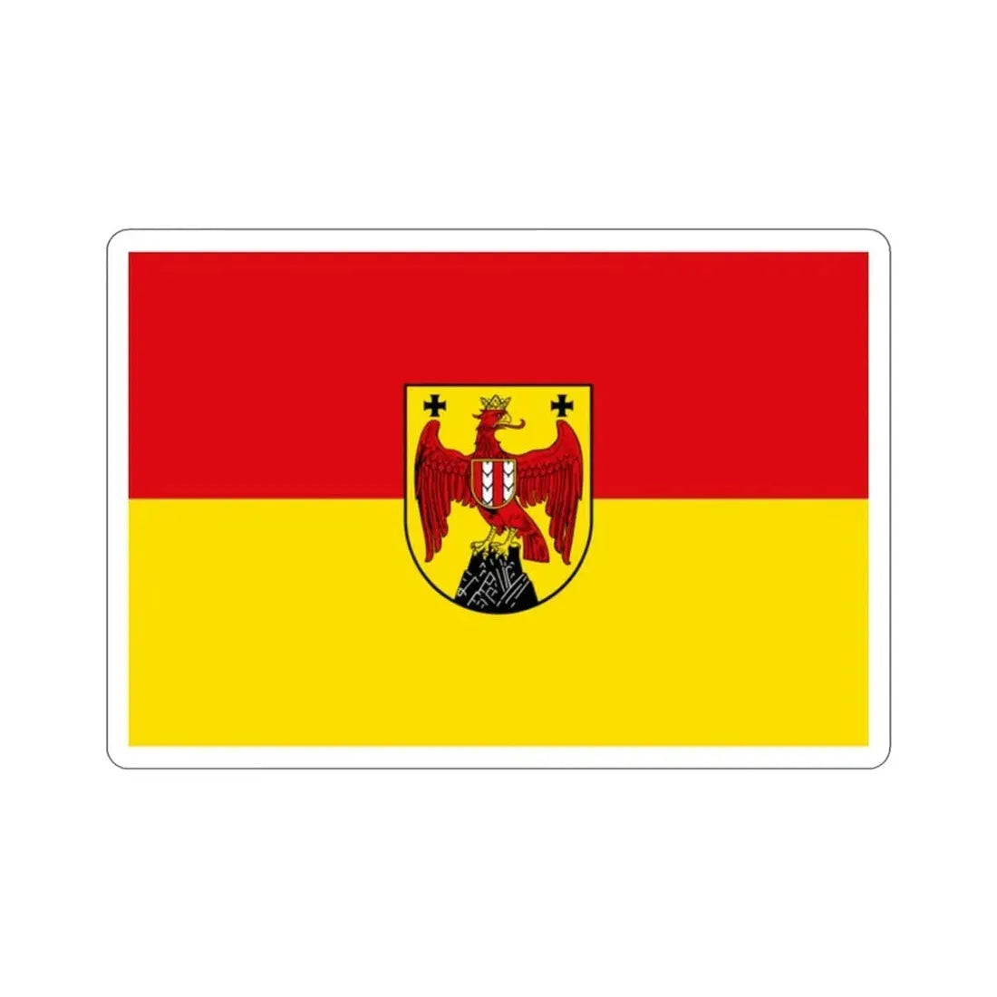 Flag of Burgenland Austria STICKER Vinyl Die-Cut Decal - The Sticker Space